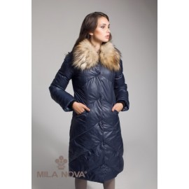 Пуховик К-9 синій