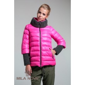 Пуховик К-1 малиновий