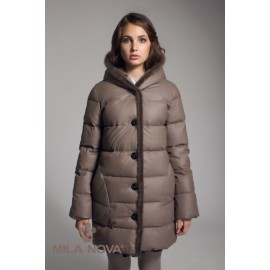 Пуховик К-10 капучіно